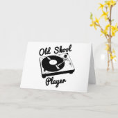 Carte Lecteur Old Skool Vinyle Platine DJ (Fleur jaune)