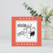 Carte Lecteurs de livres à un dessin de bibliothèque. Au (Debout devant)