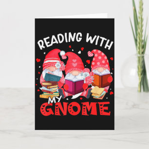 Carte Lecture avec mes livres de gnomies Bibliothécaire