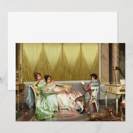 Carte Lecture de poésie (Devant / Derrière)