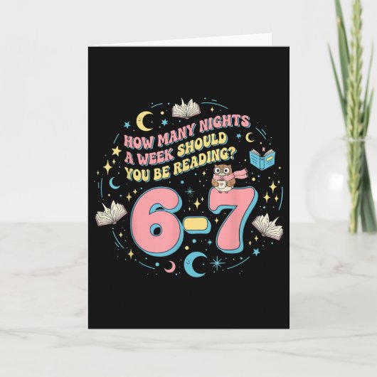 Carte Lecture drôle 67 Six Sept Mème Professeur d'anglai (Devant)