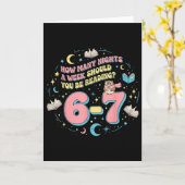 Carte Lecture drôle 67 Six Sept Mème Professeur d'anglai (Fleur jaune)