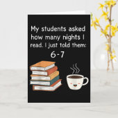 Carte Lecture drôle 67 Six Sept Mème Professeur d'anglai (Fleur jaune)