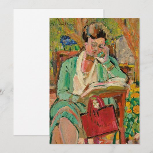 Carte Lecture | George Leslie Hunter (Devant / Derrière)