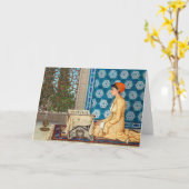 Carte Lecture jeune femme | Osman Hamdi Bey | (Fleur jaune)