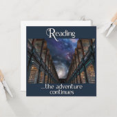 Carte Lecture, l'aventure continue (Devant/Arrière en situation)