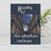 Carte Lecture, l'aventure continue (Debout devant)