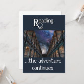 Carte Lecture, l'aventure continue (Devant/Arrière en situation)