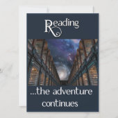 Carte Lecture, l'aventure continue (Devant)