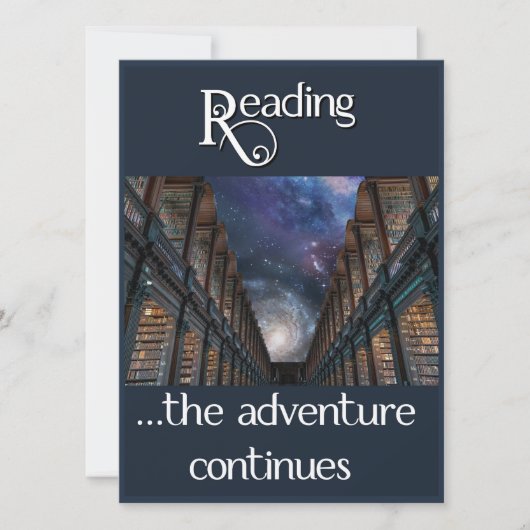 Carte Lecture, l'aventure continue (Devant)