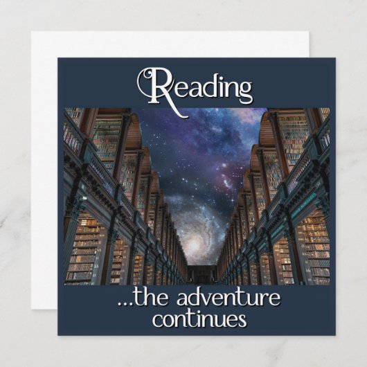 Carte Lecture, l'aventure continue (Devant / Derrière)