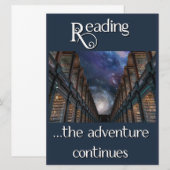 Carte Lecture, l'aventure continue (Devant / Derrière)