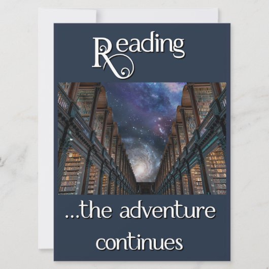 Carte Lecture, l'aventure continue (Devant)