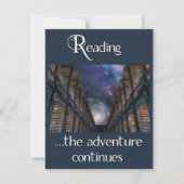 Carte Lecture, l'aventure continue (Devant)