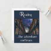 Carte Lecture, l'aventure continue (Devant/Arrière en situation)