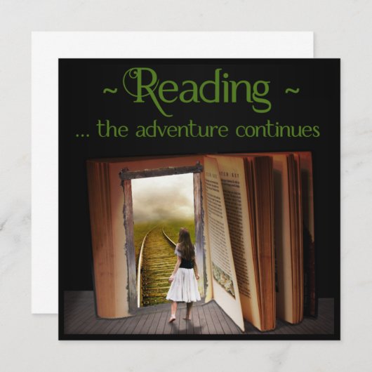 Carte Lecture, l'aventure continue (Devant / Derrière)