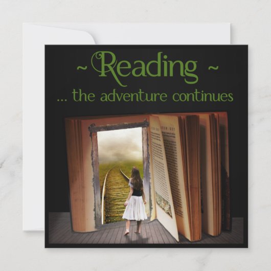 Carte Lecture, l'aventure continue (Devant)