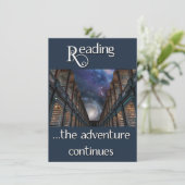 Carte Lecture, l'aventure continue (Debout devant)
