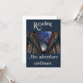Carte Lecture, l'aventure continue (Devant/Arrière en situation)