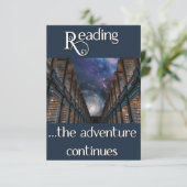Carte Lecture, l'aventure continue (Debout devant)