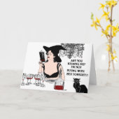 Carte Lecture upside-down (Fleur jaune)