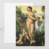 Carte Léda de Léonard de Vinci et le Cygne (Devant / Derrière)
