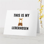 Carte Lederhosen (Fleur jaune)