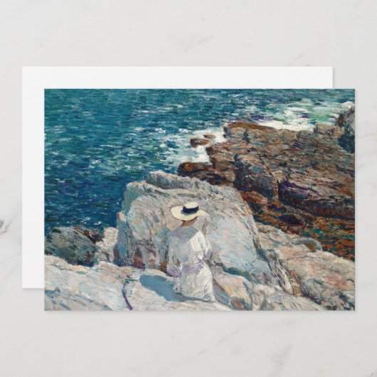 Carte Ledges Sud, Appledore | Childe Hassam (Devant / Derrière)