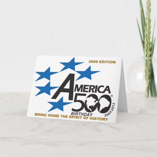 Carte L'édition 2009 de l'anniversaire America500 (Devant)