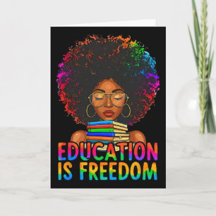 Carte L'éducation de l'histoire noire est la liberté Liv
