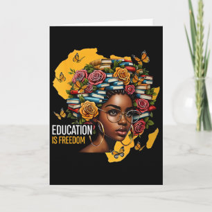 Carte L'éducation de l'histoire noire est la liberté Liv