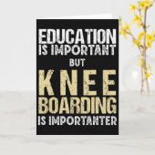 Carte L'éducation en kneeboarding pour hommes est import (Fleur jaune)