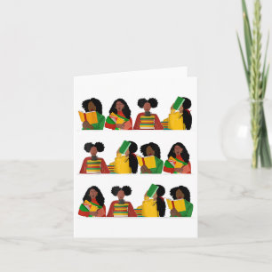 Carte L'éducation est la liberté Queen Melanin Black Wom