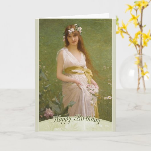 Carte LeFèbvre Springtime CC0794 Joyeux anniversaire (Fleur jaune)