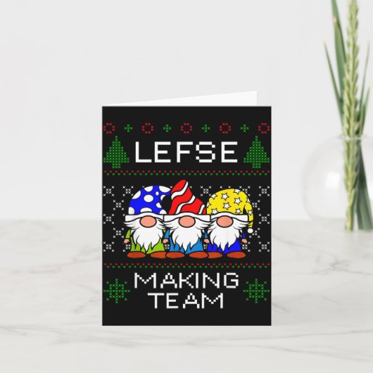 Carte Lefse Making Team Ugly Christmas Sweater (Devant)