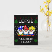 Carte Lefse Making Team Ugly Christmas Sweater (Fleur jaune)