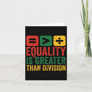 Carte L'Égalité Est Plus Grande Que La Division Math His