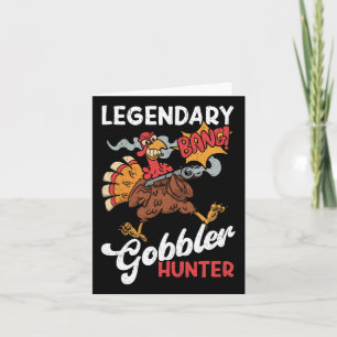 Carte Légendaire Chasseur de gobelets drôle Turquie chas