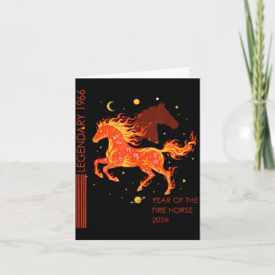 Carte Légendaire cheval de feu 1966 60e anniversaire 202