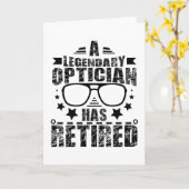 Carte Legendary Optician Retires (Fleur jaune)