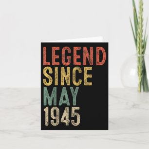 Carte Légende 1945 80e Anniversaire Cadeaux Pour Hommes 