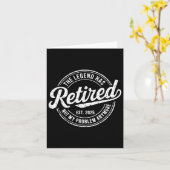 Carte Légende A Retraité 2025 Pas Mon Problème Plus Ret (Fleur jaune)