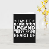 Carte Légende de badminton que vous n'avez jamais entend (Fleur jaune)