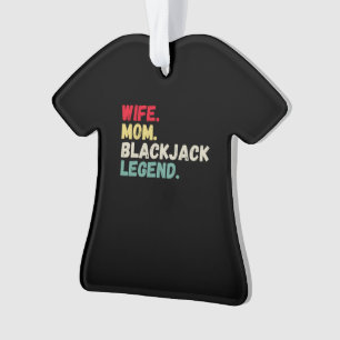 Carte légende de blackjack maman femme 21 rétro vi