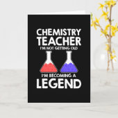 Carte Légende de l'enseignant en chimie (Fleur jaune)