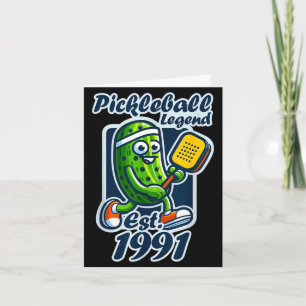 Carte Légende de pickleball établie en 1991 rétro 35e