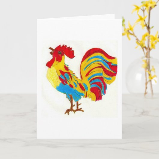 Carte Légende du coq (Fleur jaune)