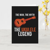 Carte Légende Ukulele (Fleur jaune)