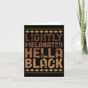 Carte Légèrement Mélanisée Hella Histoire Noire Mélanine