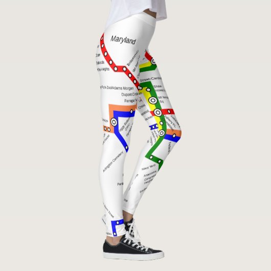 Carte Legging de souterrain de métro de Washington (Droite)